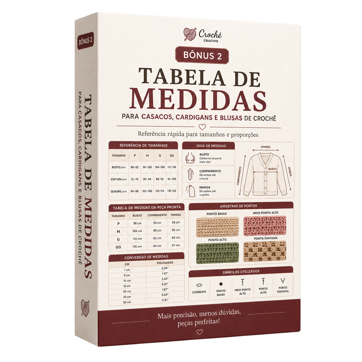 Mockup Tabela de Medidas Para Peças de Vestir